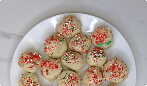 White Chocolate Matcha Truffles