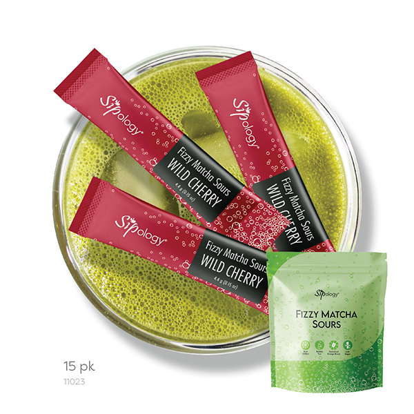 Wild Cherry Fizzy Matcha Sours - 15 pack