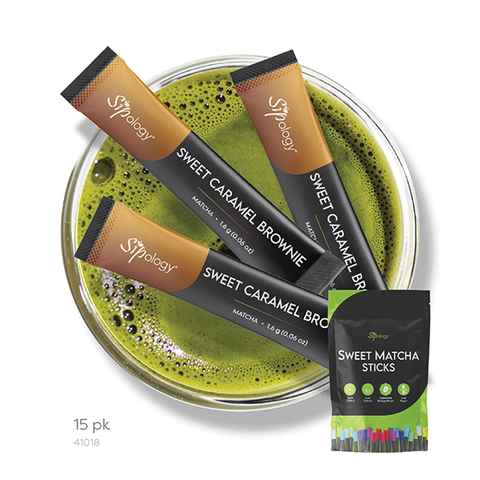 Sweet Caramel Brownie Matcha Sticks (15-pk)