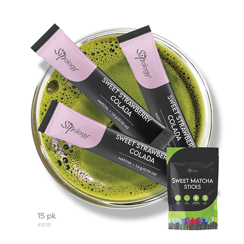 Sweet Strawberry Colada Matcha Sticks (15-pk)