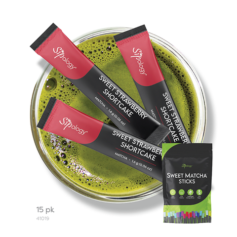 Sweet Strawberry Shortcake Matcha Sticks (15-pk)